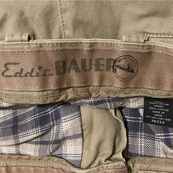 Eddie Bauer Flannel Lined Straight Leg Chino Pants - Picture 4 of 4